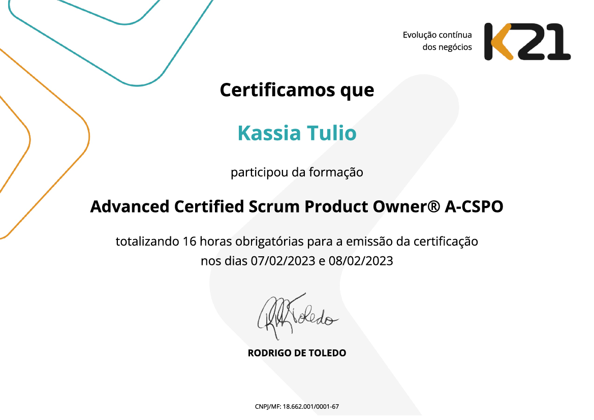 Certificado K21